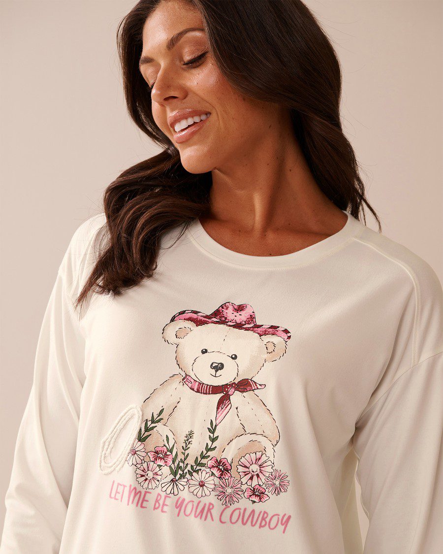 Frog Print Super Soft Long Sleeve Shirt - Lint