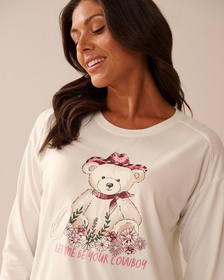 Frog Print Super Soft Long Sleeve Shirt - Lint