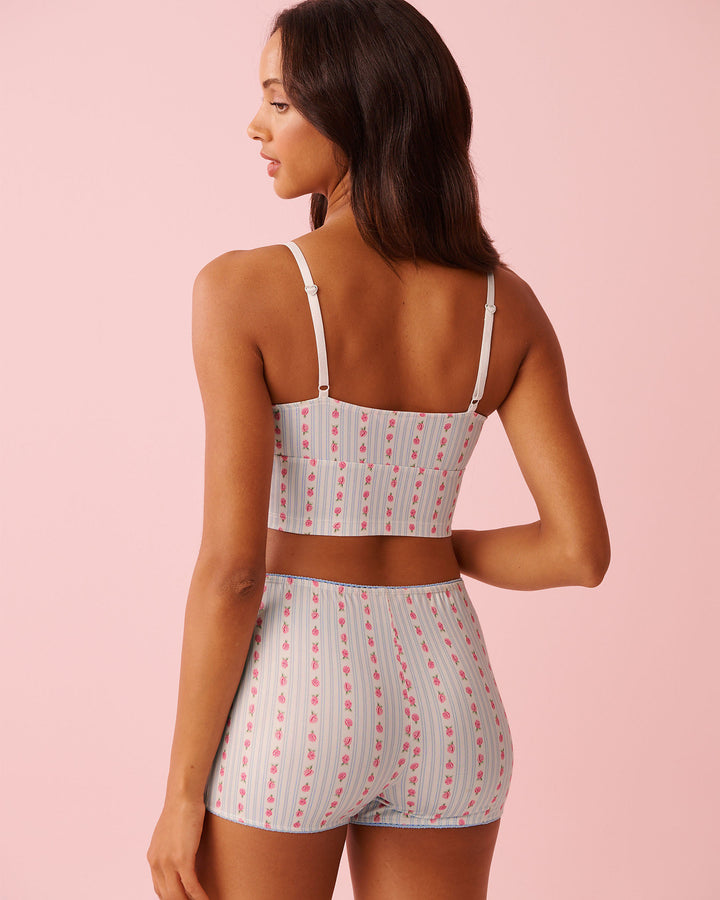 Peachy Dream Rabbit Short Cami - White
