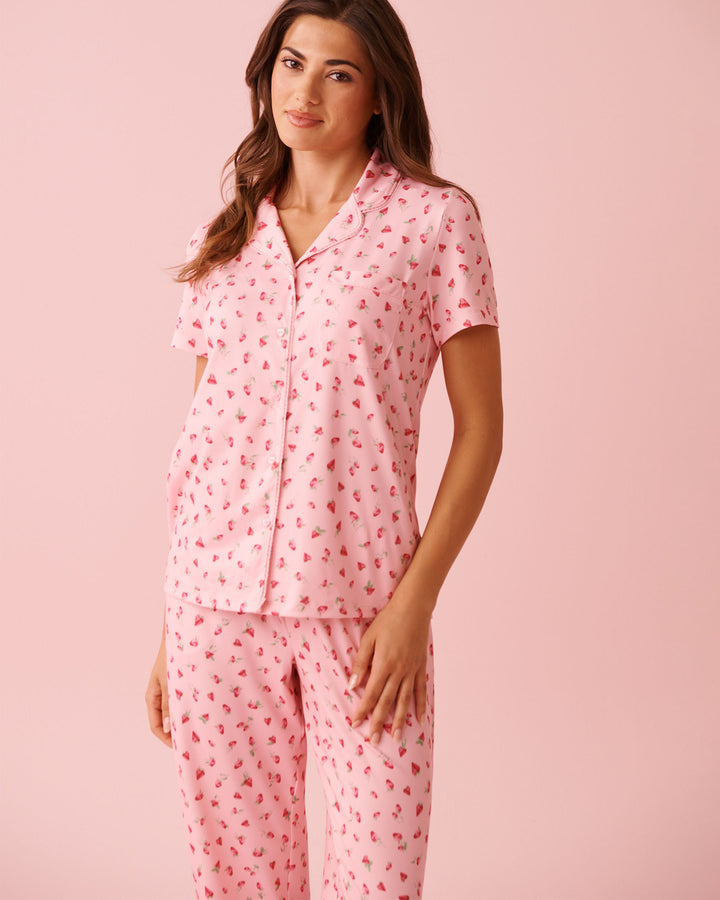 Peachy Dream Teddy Shirt - Pink