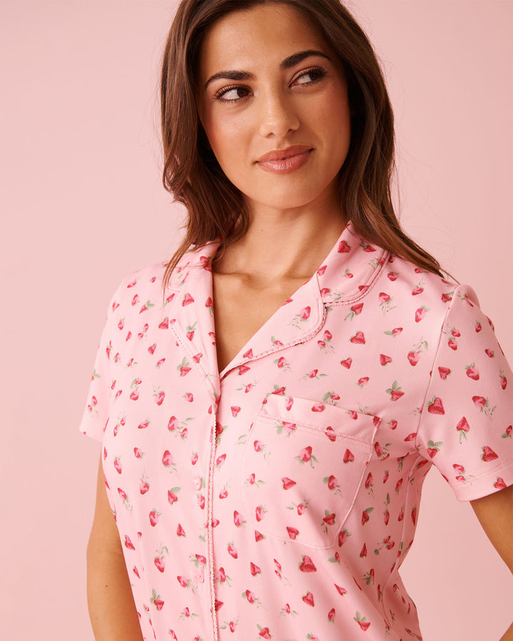 Peachy Dream Teddy Shirt - Pink