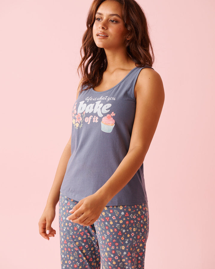 Promo Cotton Camisole - Blue