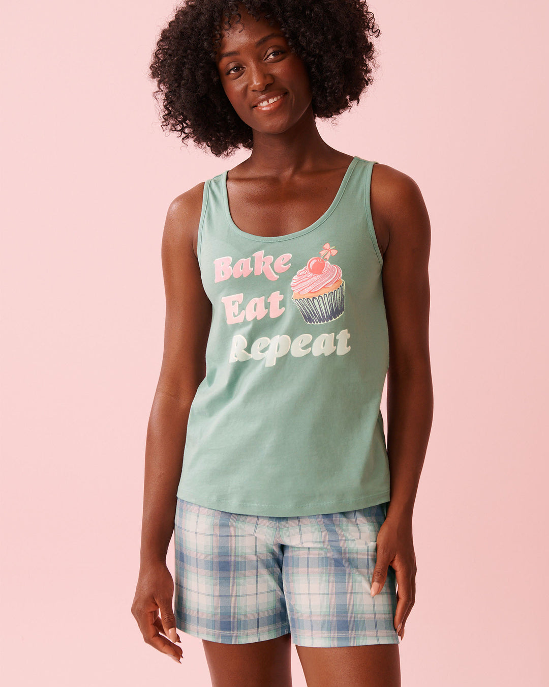 Promo Cotton Camisole - Blue