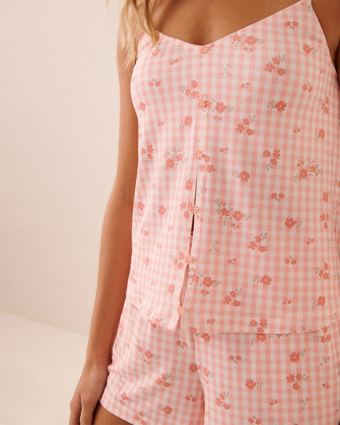 Peachy Dream Floral Camisole - Pink