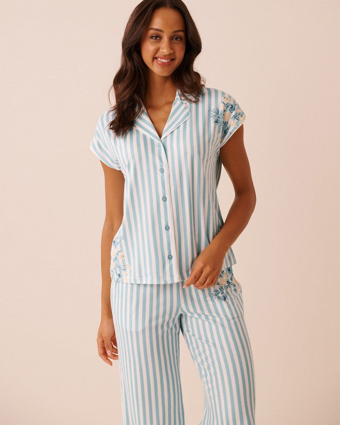 Peachy Dr Brunch Dolman Shirt - Light Blue
