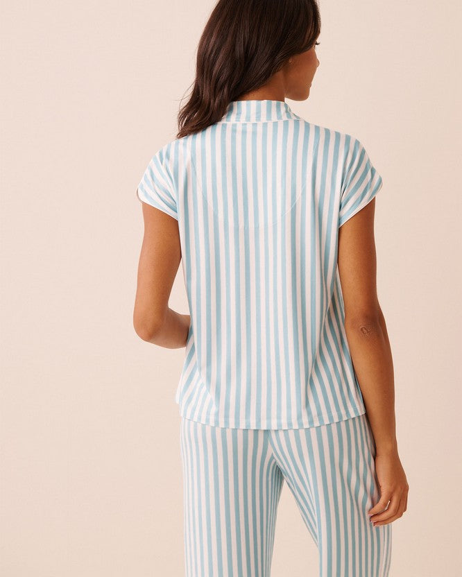 Peachy Dr Brunch Dolman Shirt - Light Blue