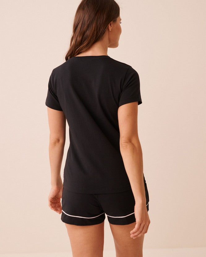 Cotton E Essentials T-shirt - Black