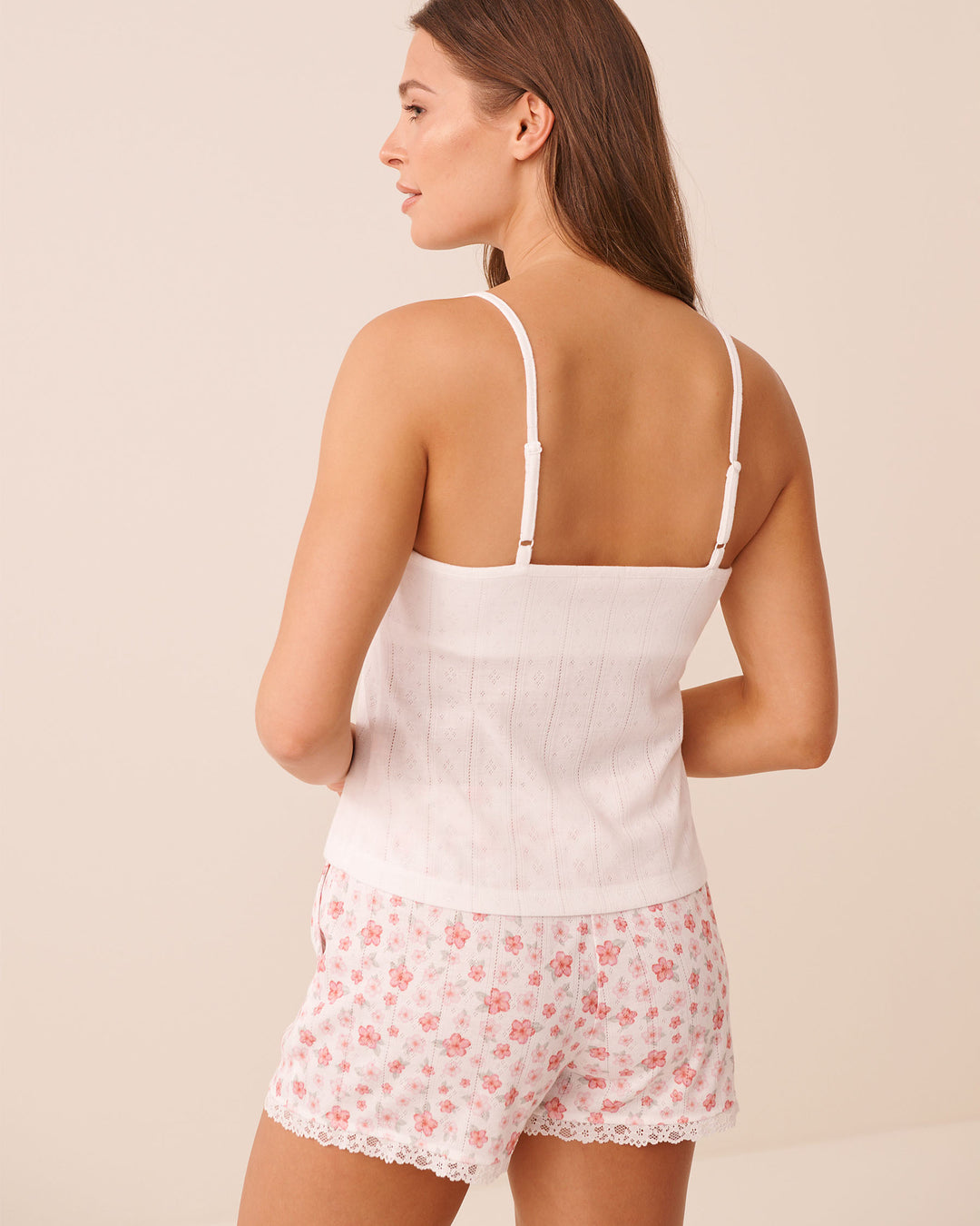 Pointelle Floral Camisole