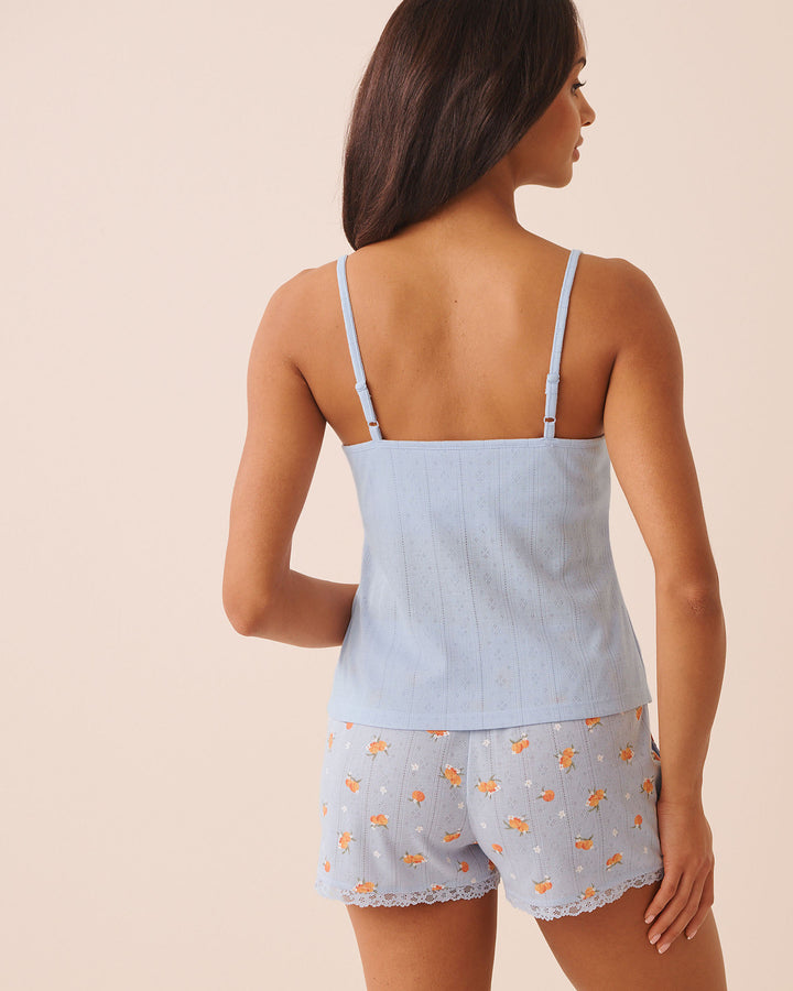 Pointelle Floral Camisole