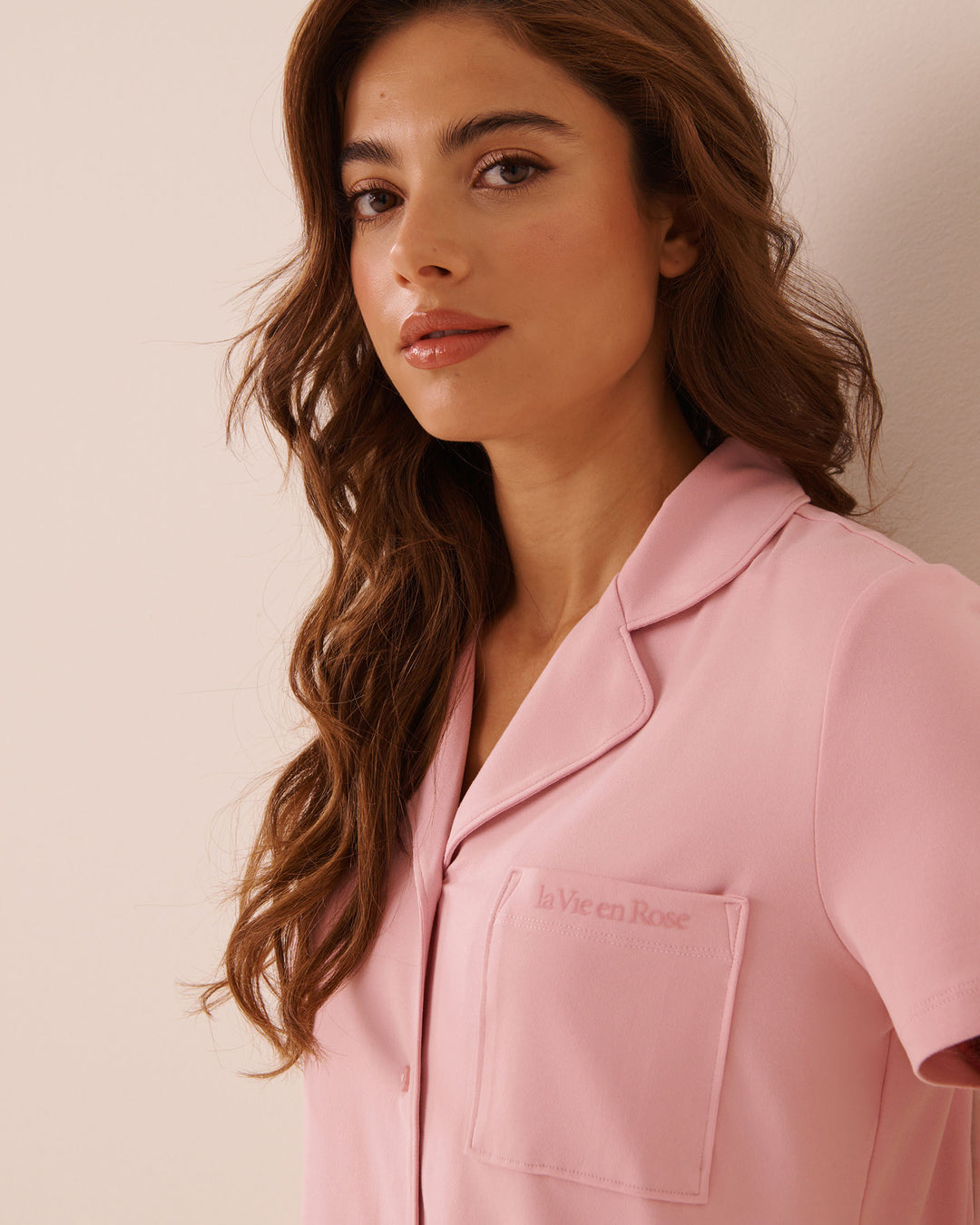 Leopard Flower Print Super Soft Short Sleeve Button-down Shirt
