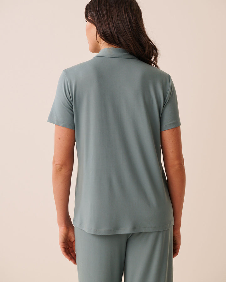 Super Soft Short Sleeve Button-down Shirt