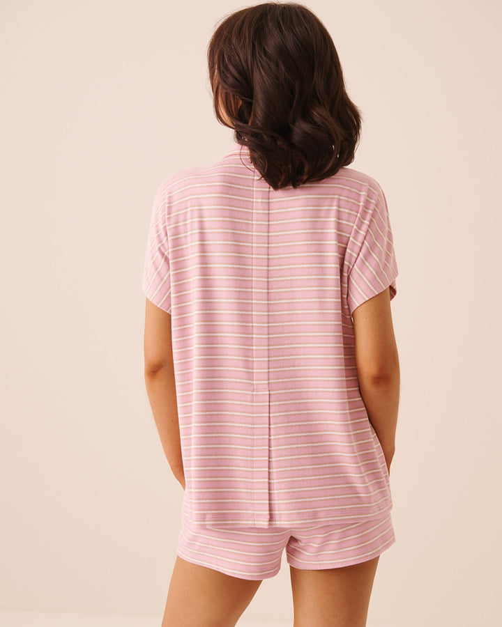 Short-Sleeve Button Pyjama Top
