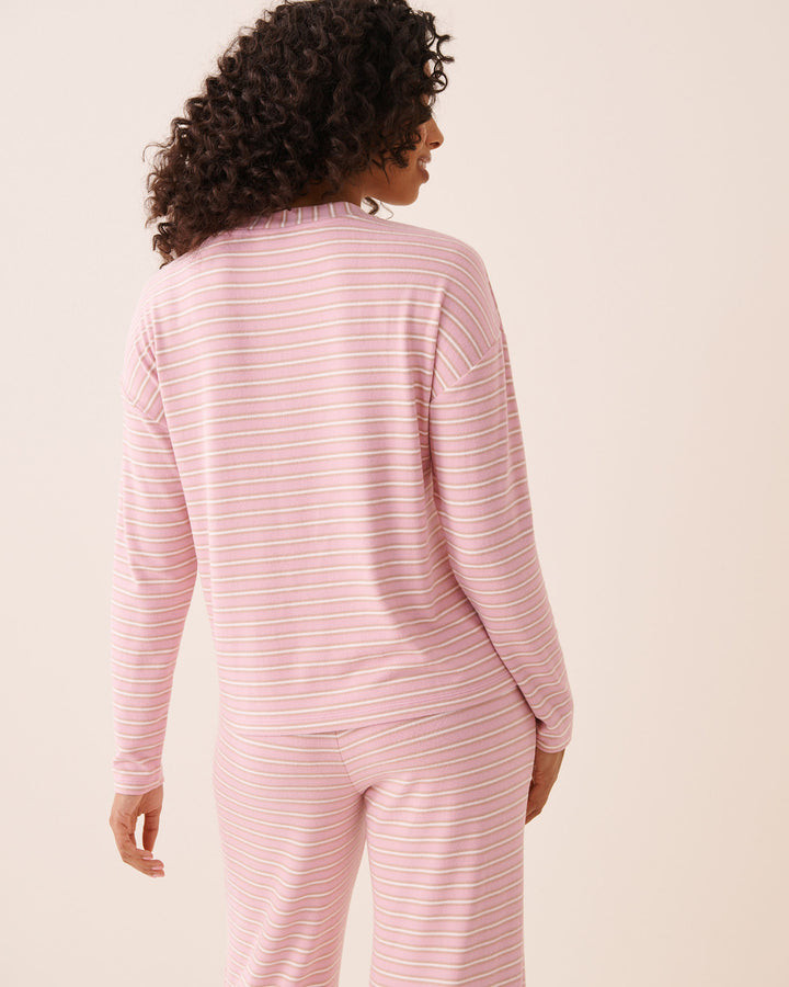 Long-Sleeve Button Pyjama Top