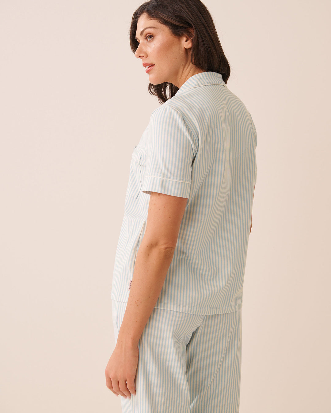 Cotton Short Sleeve Button-down Shirt