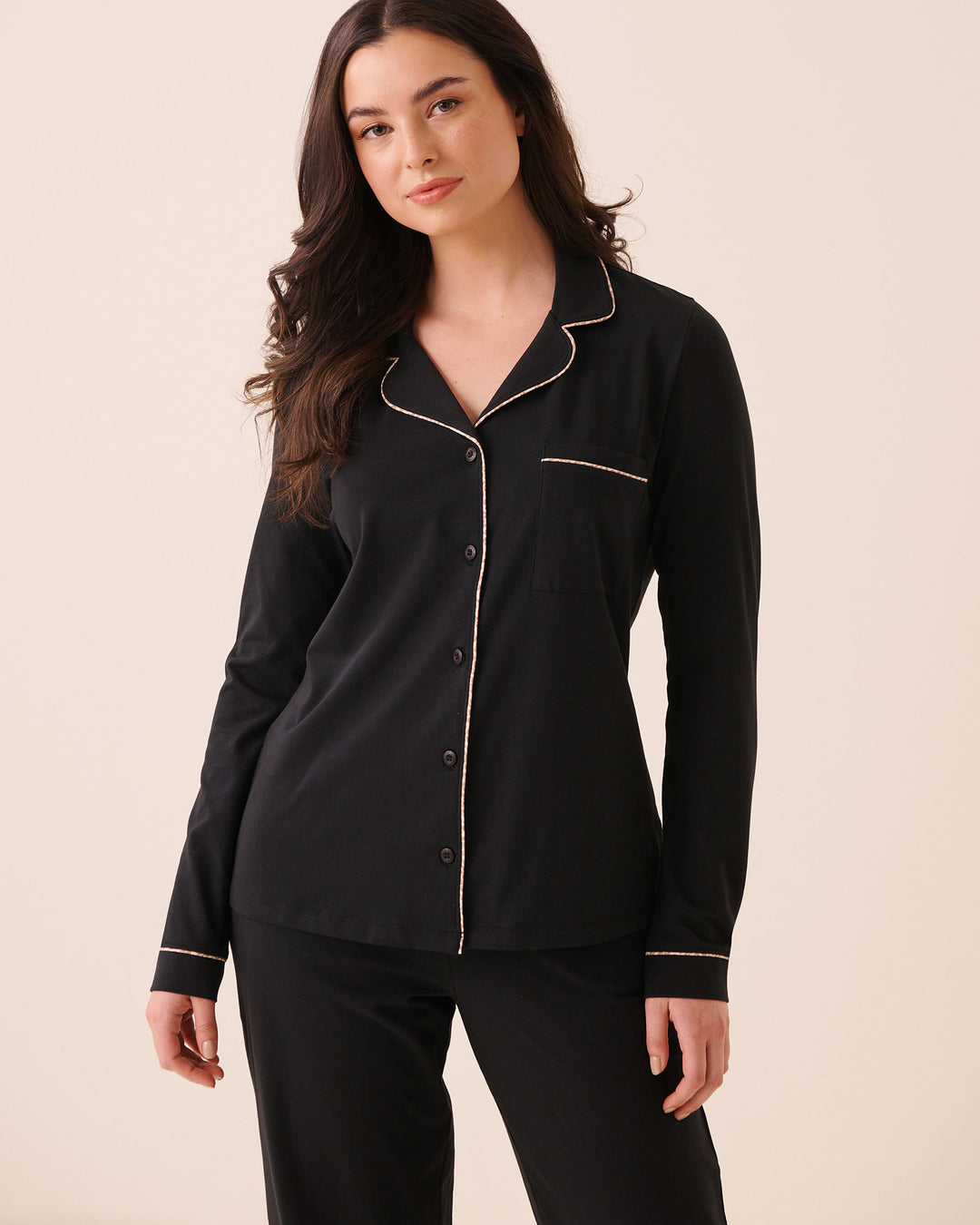Cotton Long Sleeve Button-down Shirt
