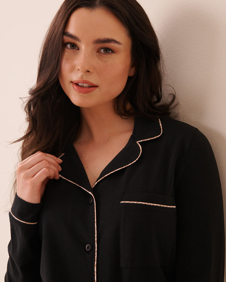 Cotton Long Sleeve Button-down Shirt