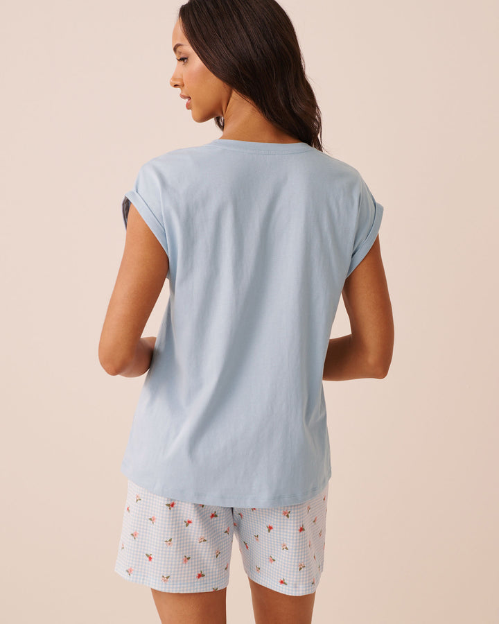Tomato Print Cotton Short Sleeve T-shirt