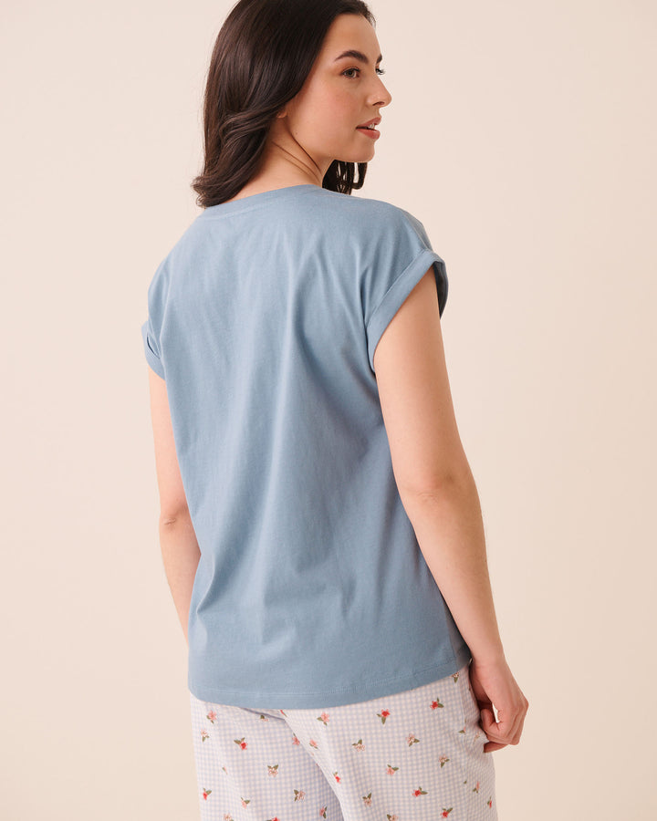 Tomato Print Cotton Short Sleeve T-shirt