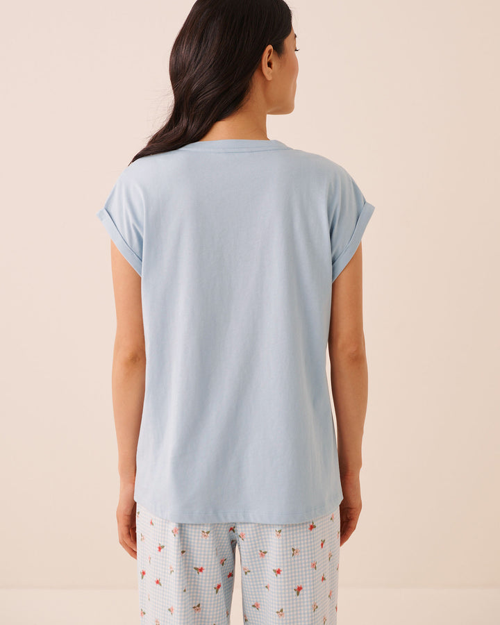 Tomato Print Cotton Short Sleeve T-shirt