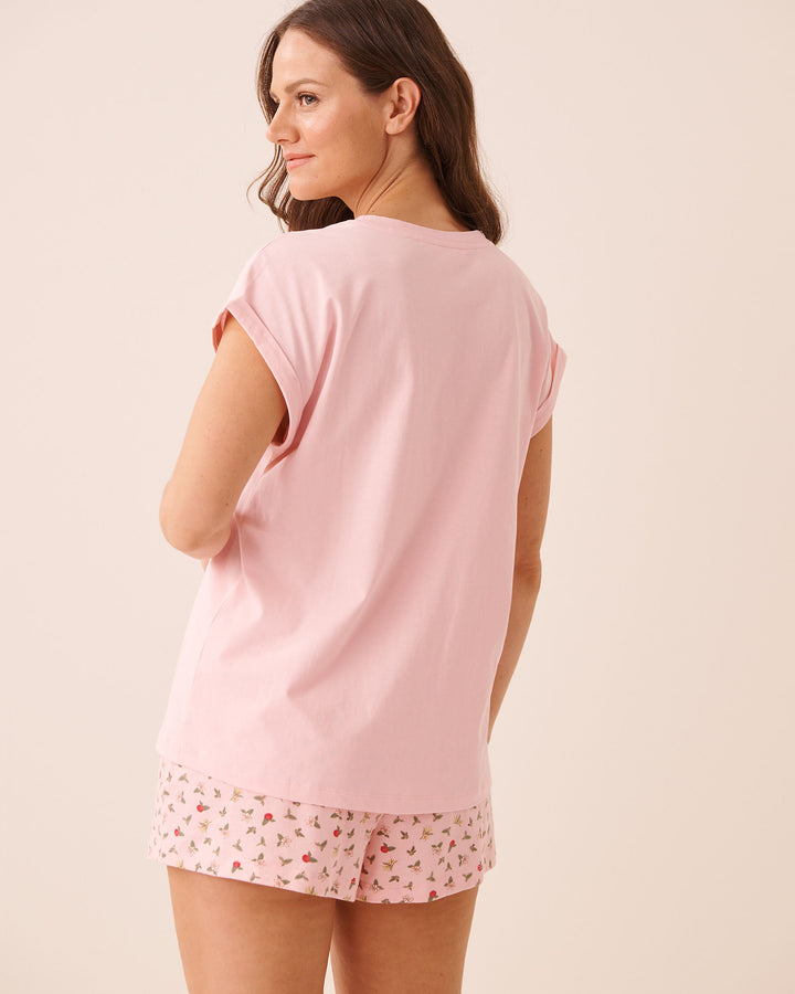 Tomato Print Cotton Short Sleeve T-shirt