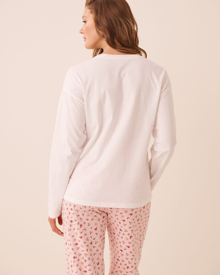 Highland Cow Print Cotton Long Sleeve Shirt