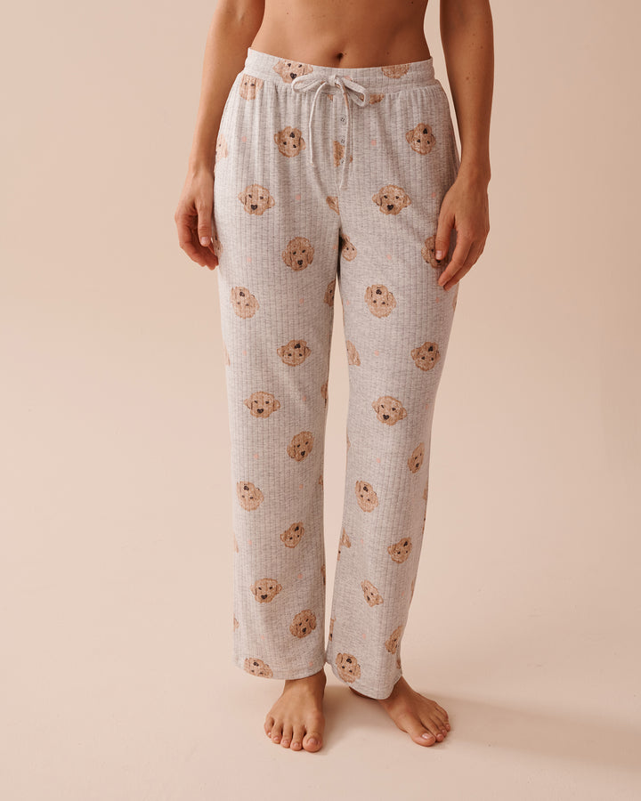 Ribbed Jersey Pajama Pants - Under The Stars