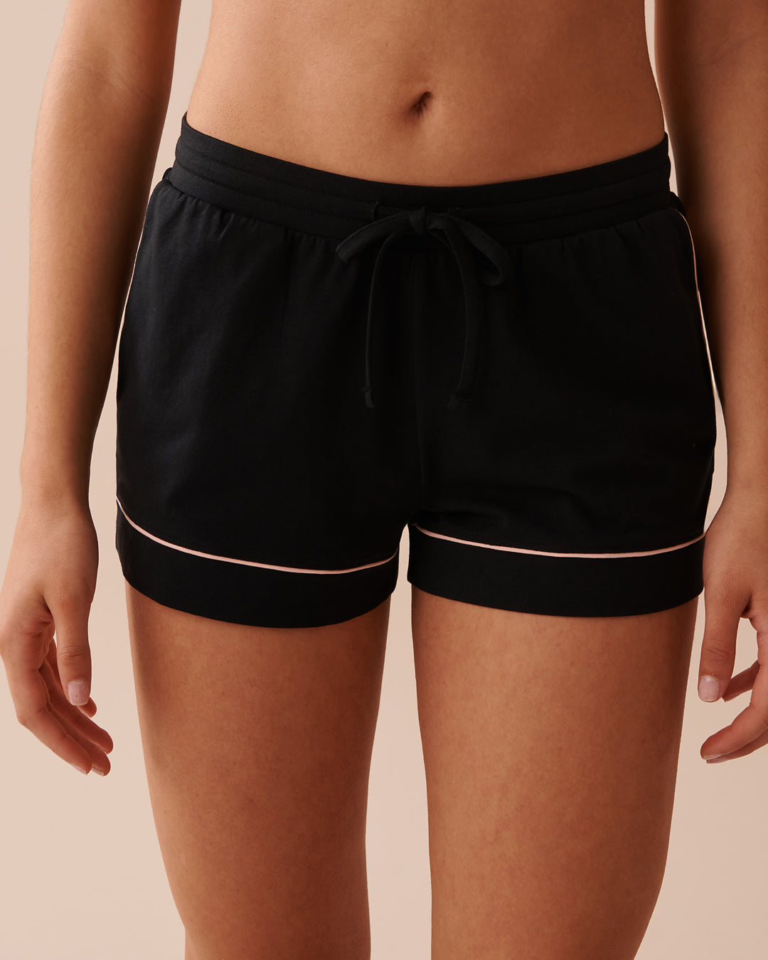 Cotton Pajama Shorts - Black Beauty