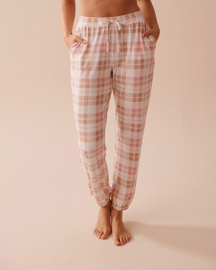 Sheep Print Super Soft Jogger Pajama Pants - Oil Green Sheep