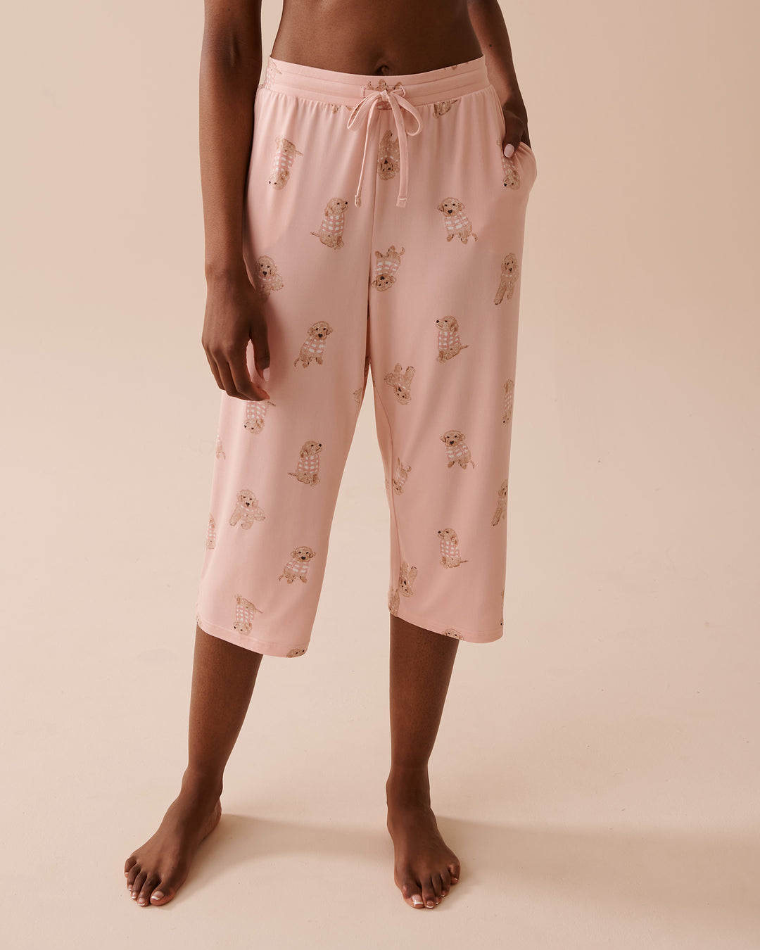 Sheep Print Super Soft Capris - Oil Green Sheep