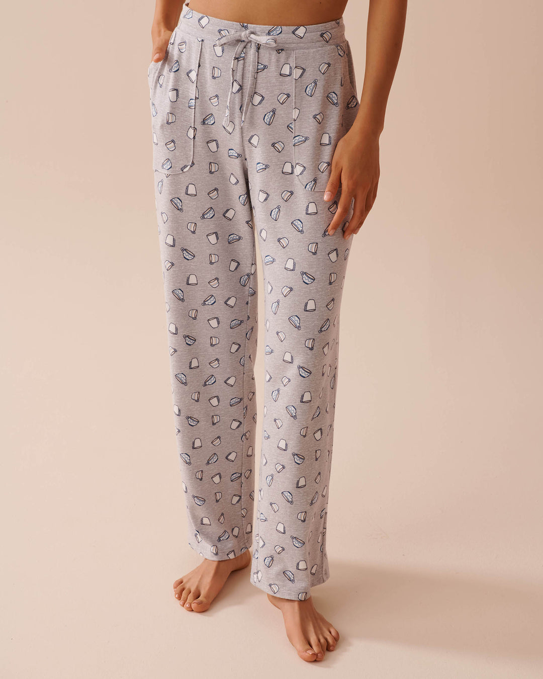 Cupcake Print Recycled Fibers Pajama Pants - Cupcake Wording