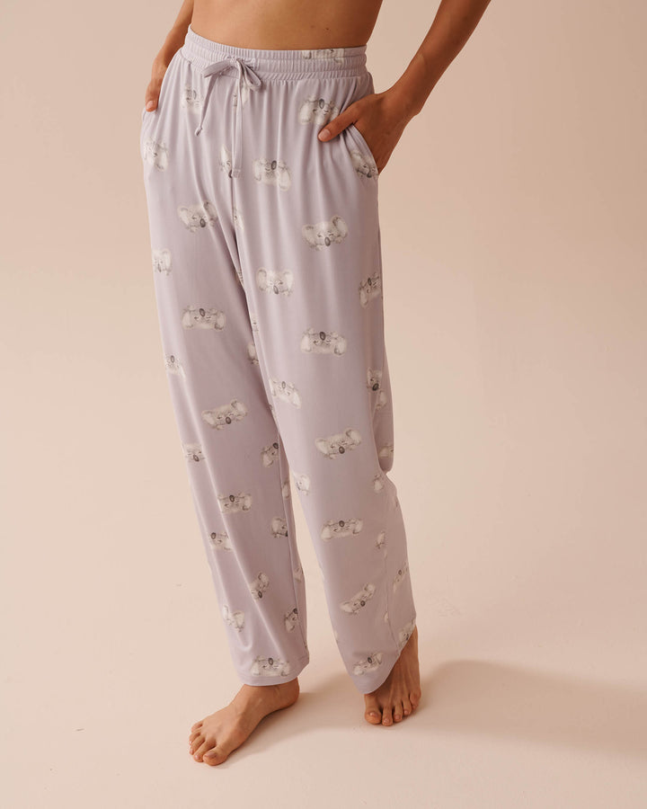 Koala Print Super Soft Pajama Pants - Evening Haze Koalas
