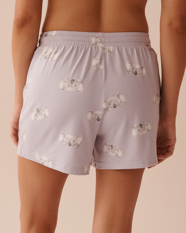 Soothing Stripes Super Soft Pajama Shorts - Hatched Multistripe
