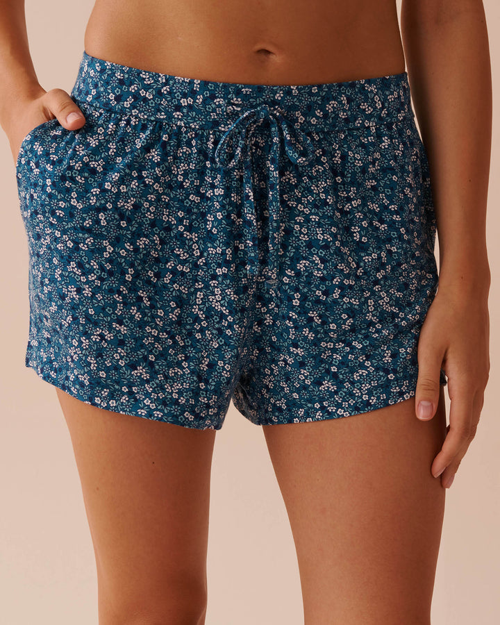 Soft Jersey Shorts - Navy Disty Stars