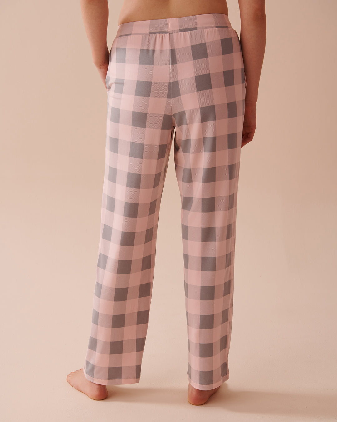 Pink Plaid Super Soft Pajama Pants - Chalk Pink Buffalo