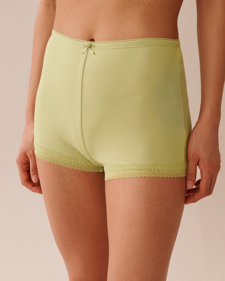 Super Soft Lace Trim Pajama Shorts - Lint
