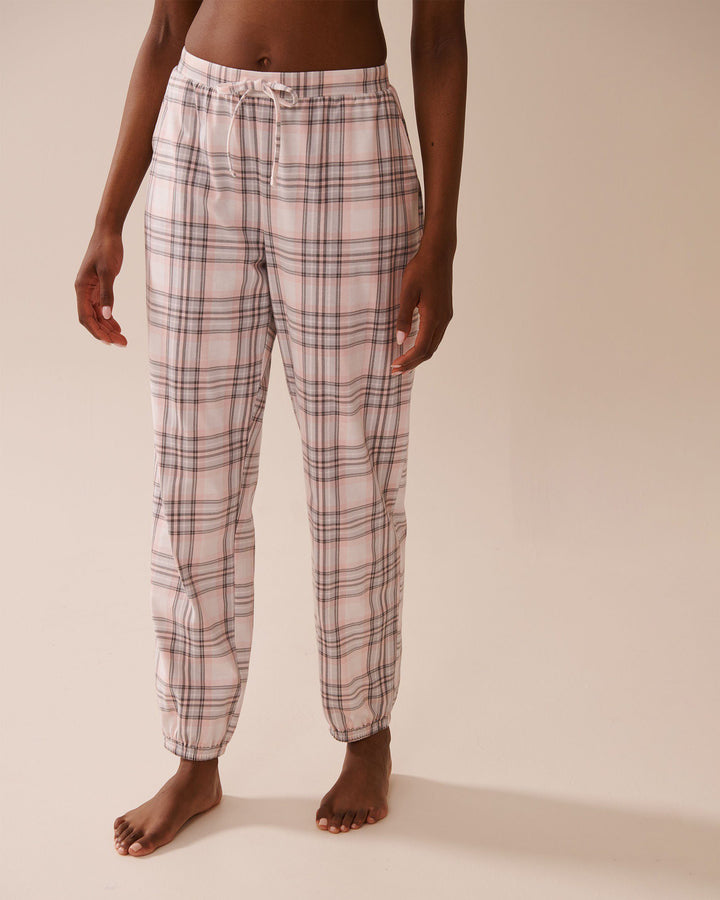 Book Lover Print Cotton Jogger Pyjama Pants - Lotus Wording