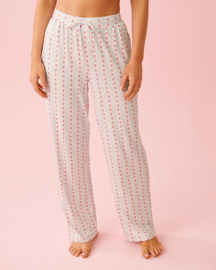 Peachy Dream Rabbit Pant - White