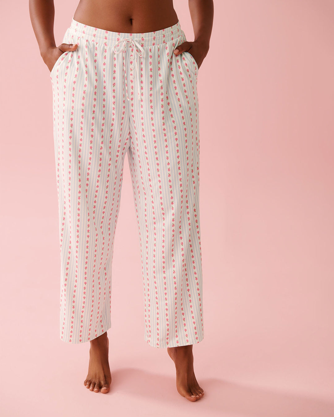 Peachy Dream Rabbit Pant - White