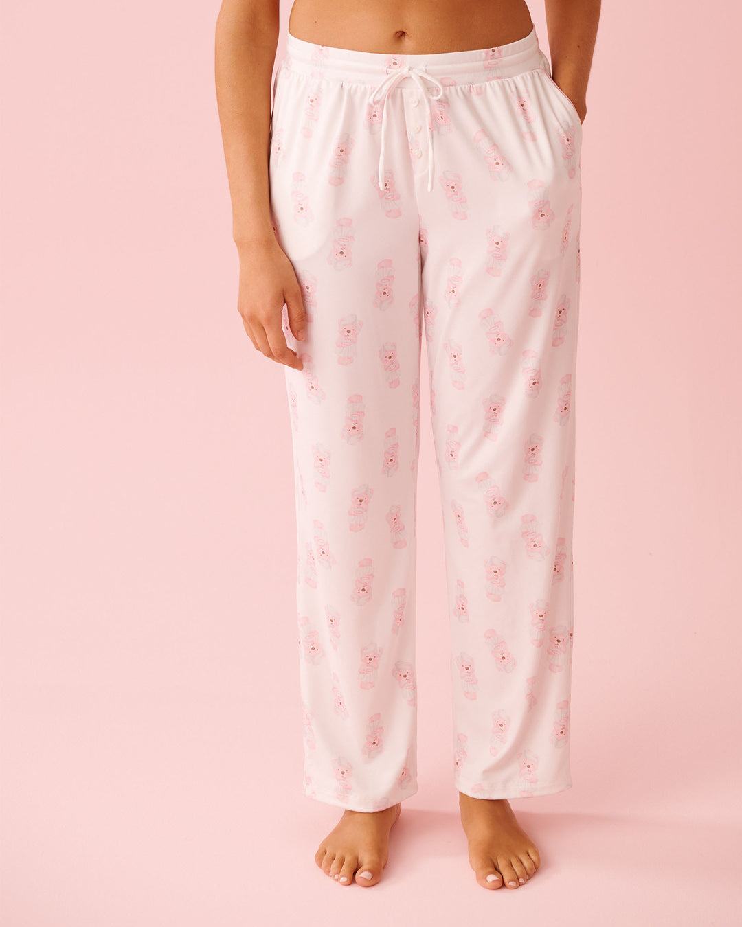 Peachy Dream Teddy Pant - White