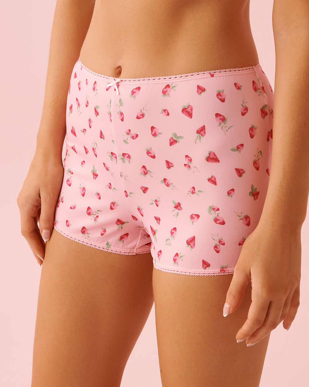 Peachy Dream Teddy Biker Short - Pink