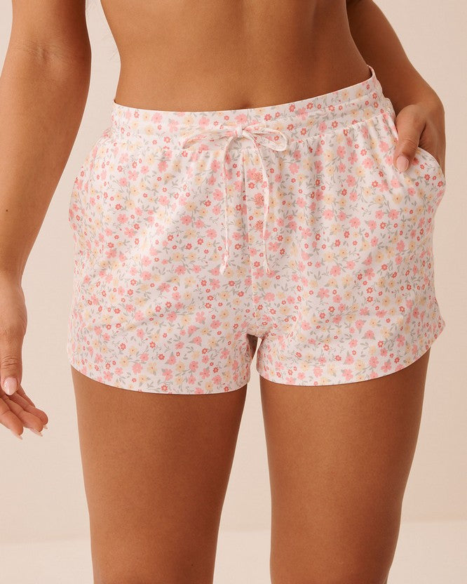 Peachy Dream Floral Short - Pink