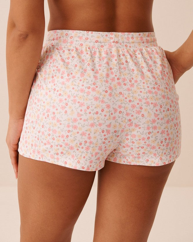 Peachy Dream Floral Short - Pink