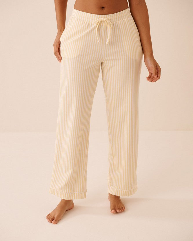 Cotton Elast Essentials Pant - Light Yellow