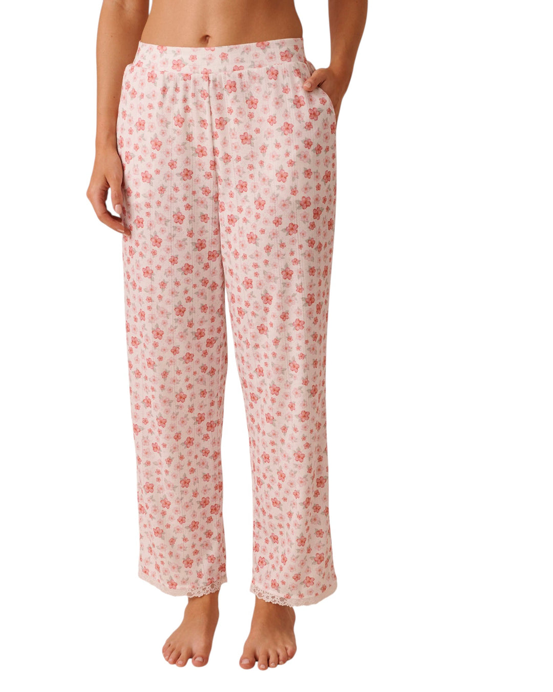 Pointelle Floral Pant