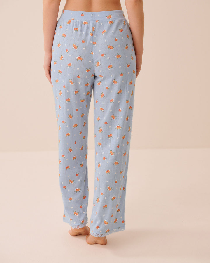 Pointelle Floral Pant