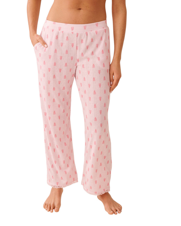 Pointelle Floral Pant