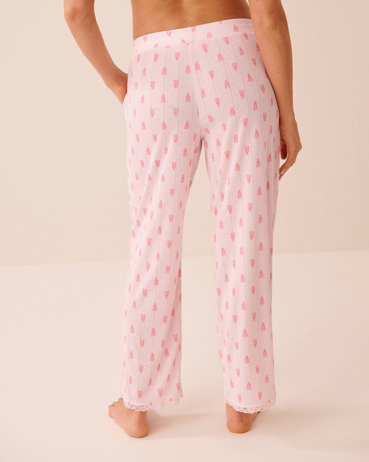 Pointelle Floral Pant