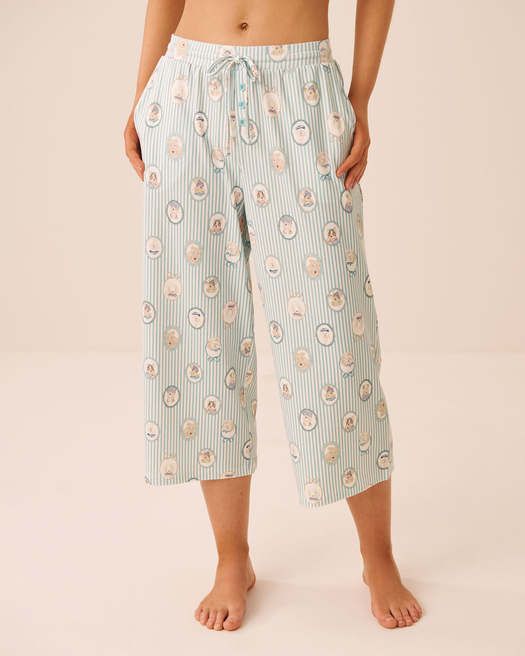Printed Capri Pyjama Pants