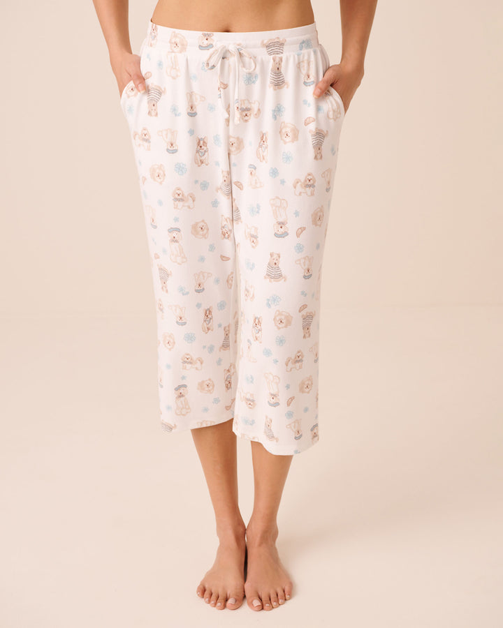 Printed Capri Pyjama Pants