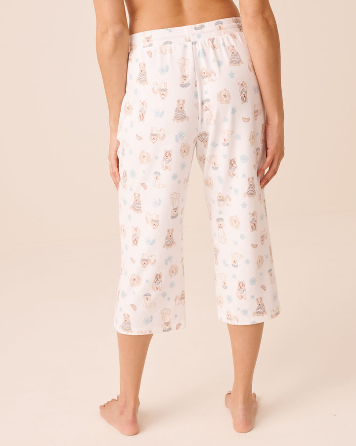 Printed Capri Pyjama Pants
